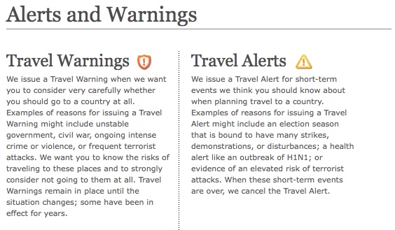 Europe Travel Alert, Travel Warning, Travel Alert