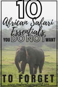10 African Safari Essentials you do not want to forget