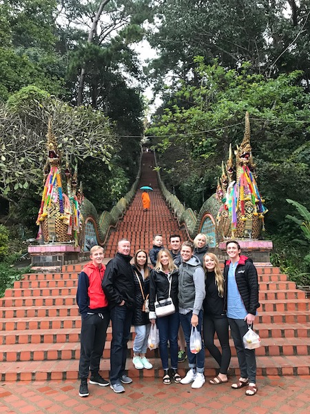 climb steps at doi suthep