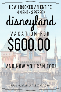 how to book an inexpensive trip to Disneyland