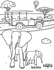 africa coloring pages