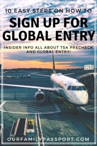 how to sign up for global entry