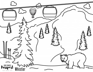 Whistler canada coloring page