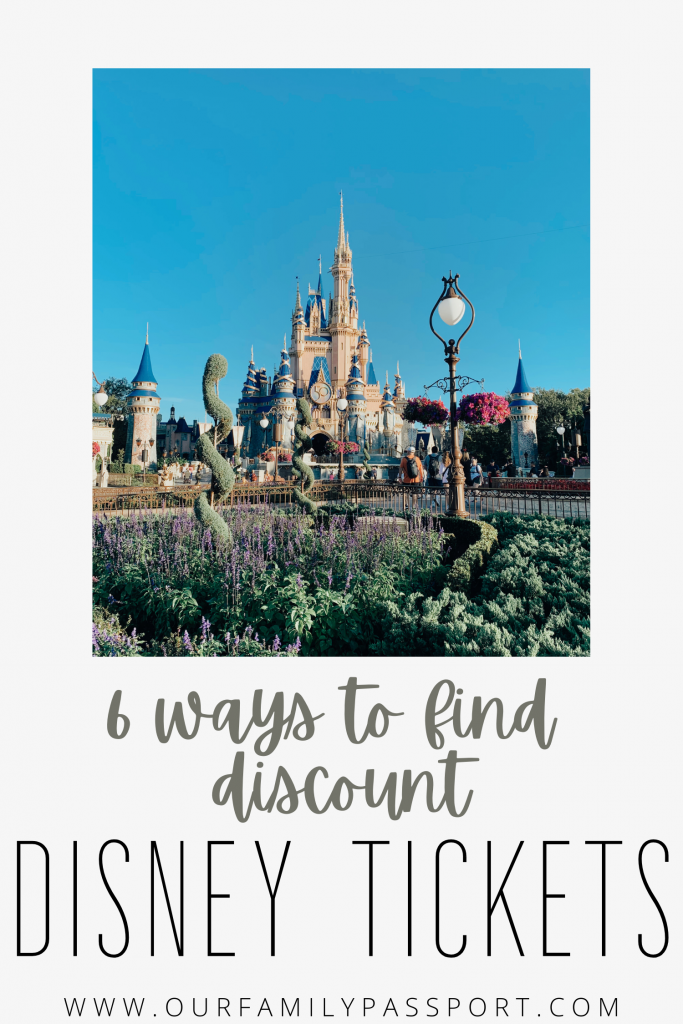 how to get discounted disney tickets