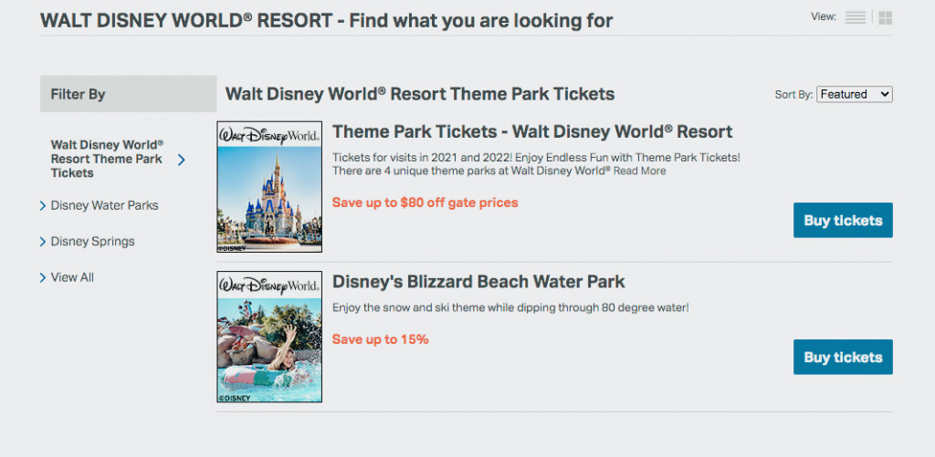 buy cheaper disney tickets at sams club