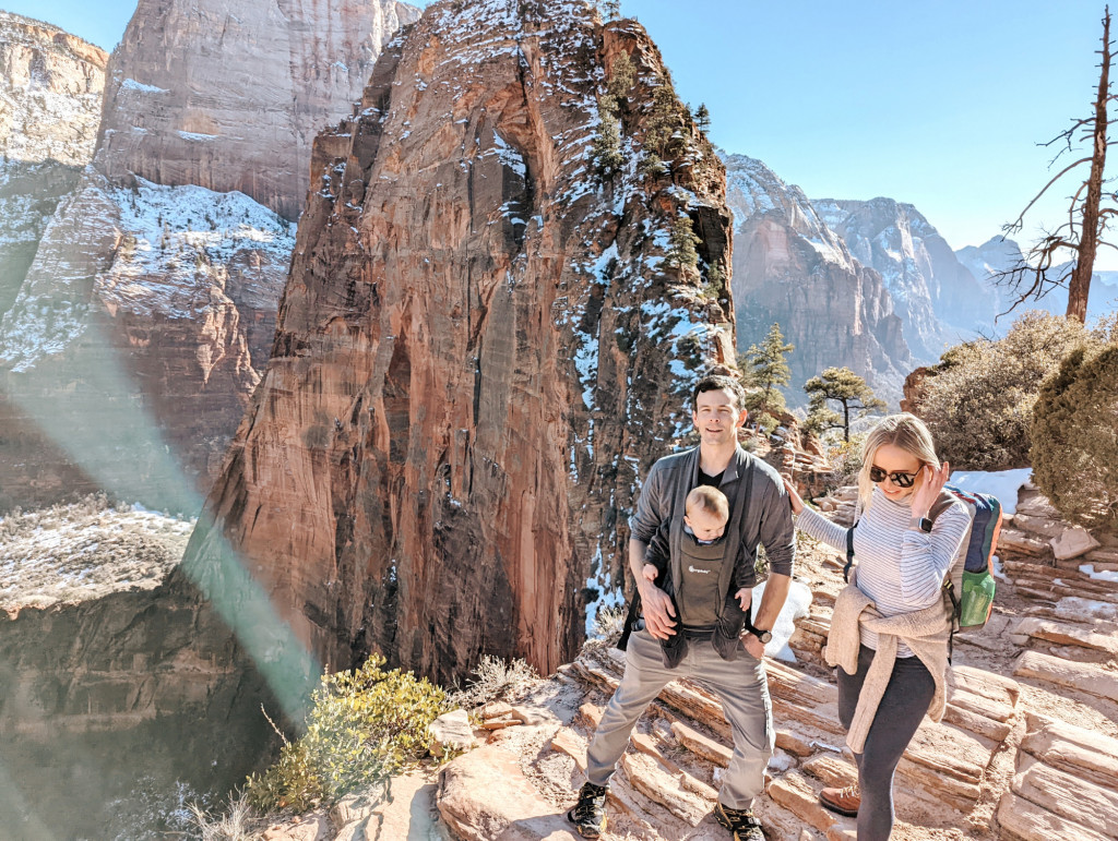 angels landing with a baby