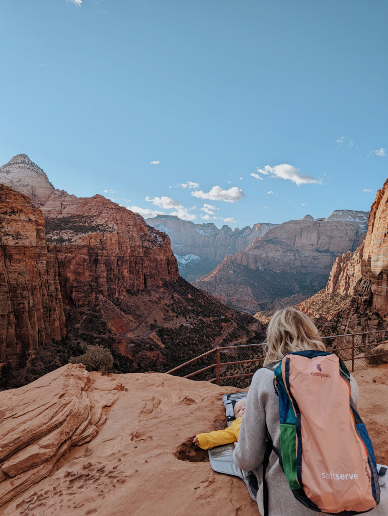 visiting zion national park with baby