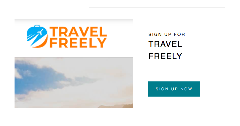 Sign up for Travel Freely