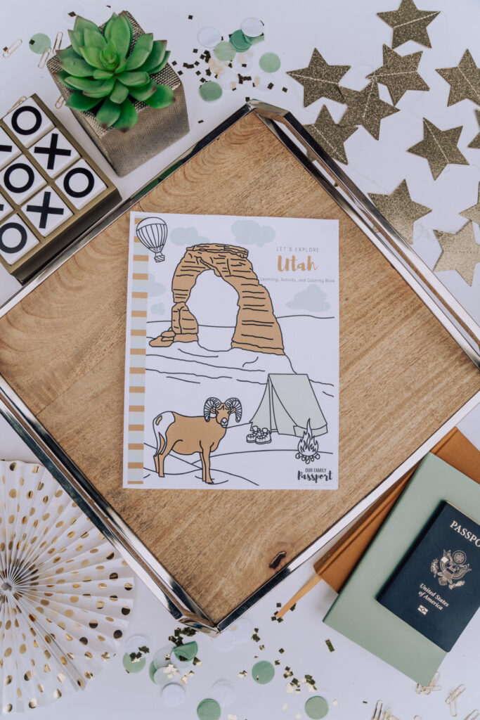 Utah activity book for kids