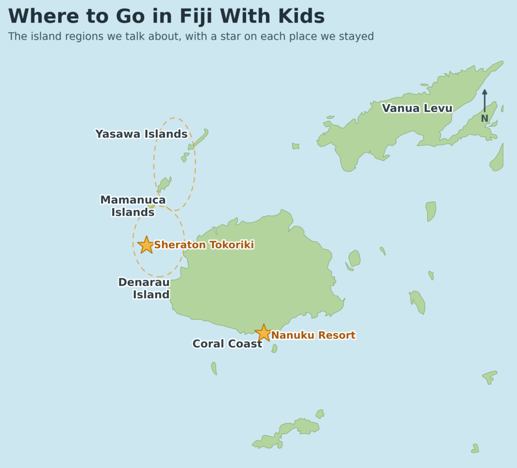 map of the best regions in fiji to go with kids