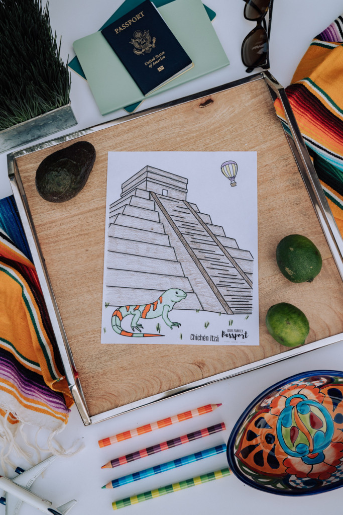 Colored Mexico coloring page