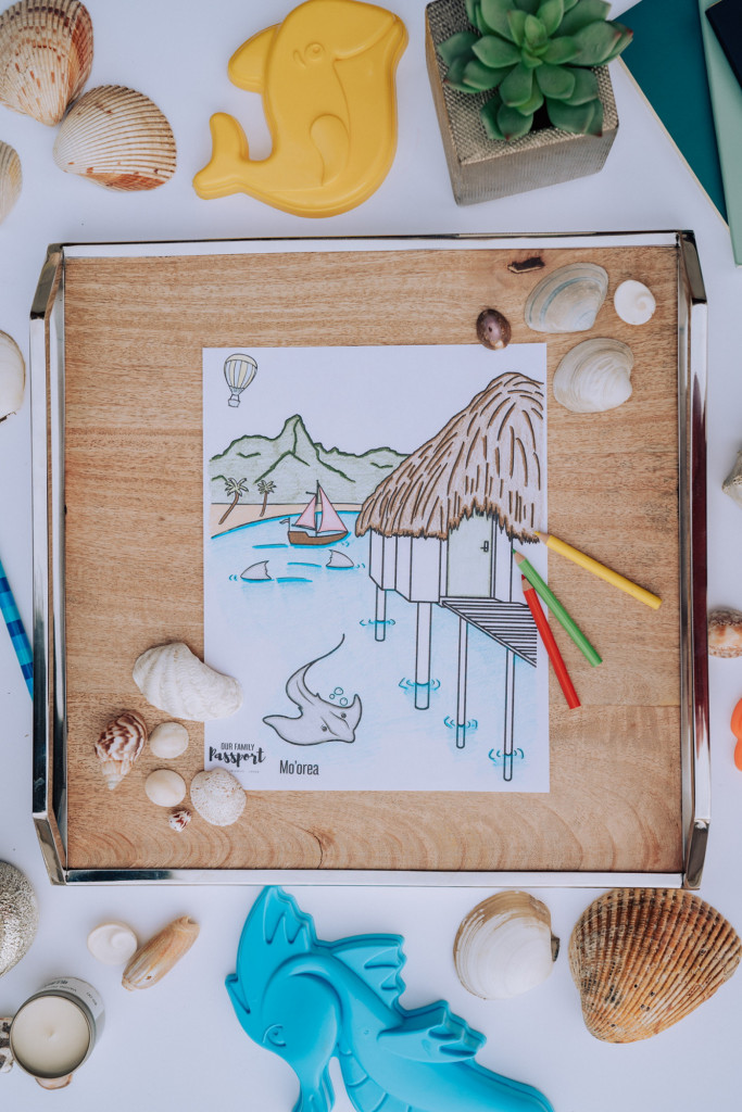 Moorea Beach Coloring Page