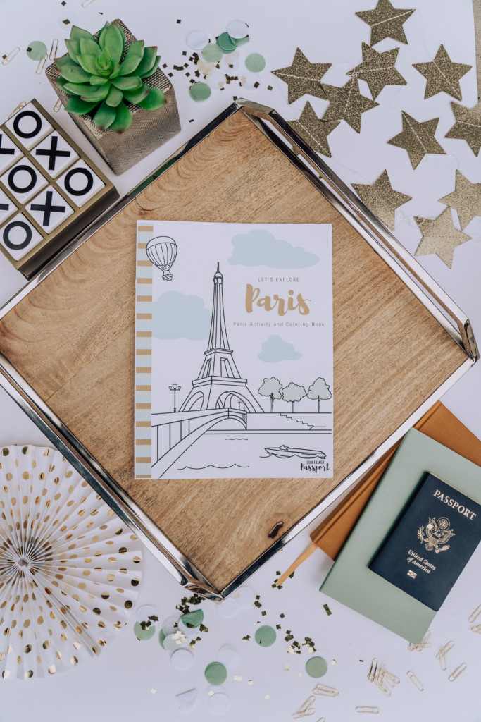 Paris kids activity and coloring book