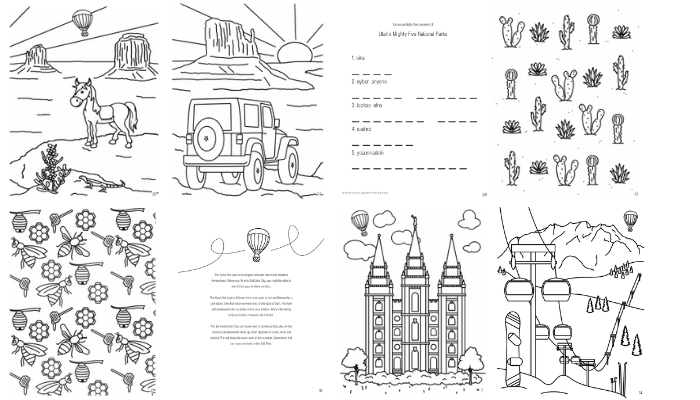 utah activity book example